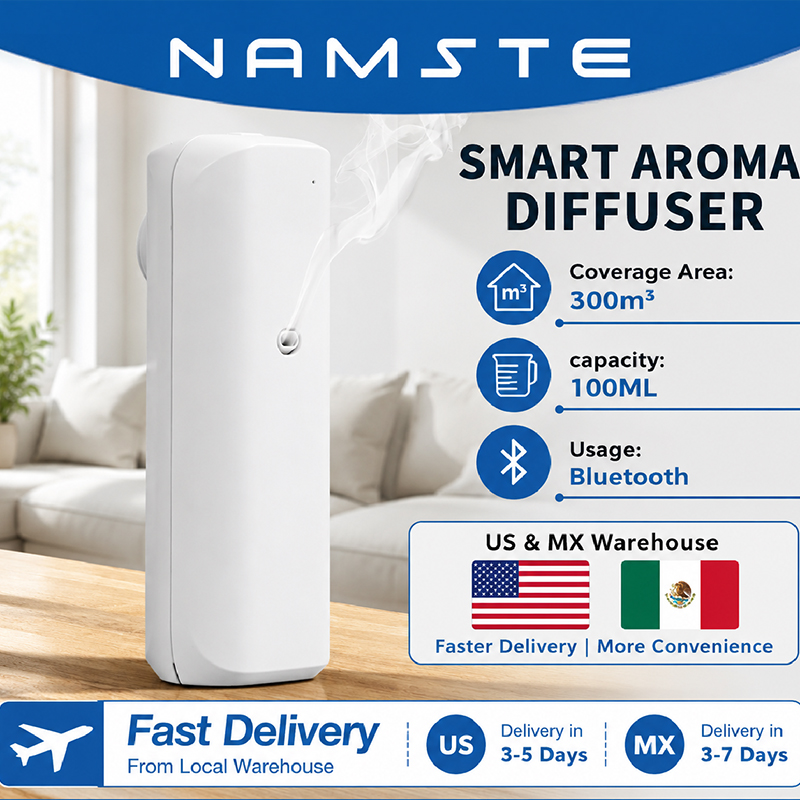Home Fragrance Device - NAMSTE Aromatischer Öldiffusor Bluetooth Duftdiffusor Steckdosen-Aromaöldiffusor