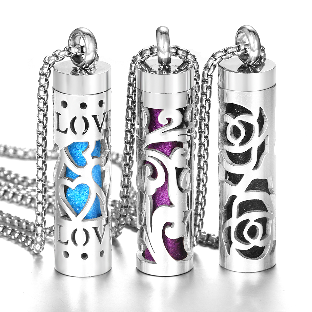 Diffuser Necklace Locket - Neue Aromatherapie Diffusor Halskette LIEBE Muster
