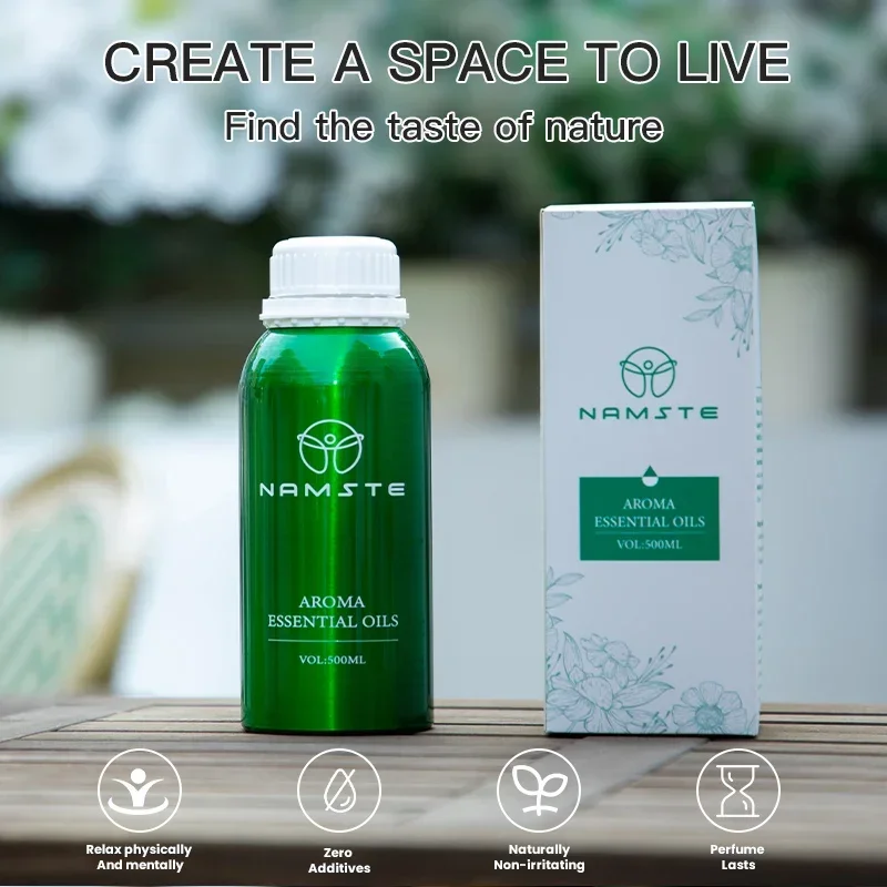 Home Fragrance Device - Namste 100/500ML Aroma-Diffusor Ätherische Öle Achtfach