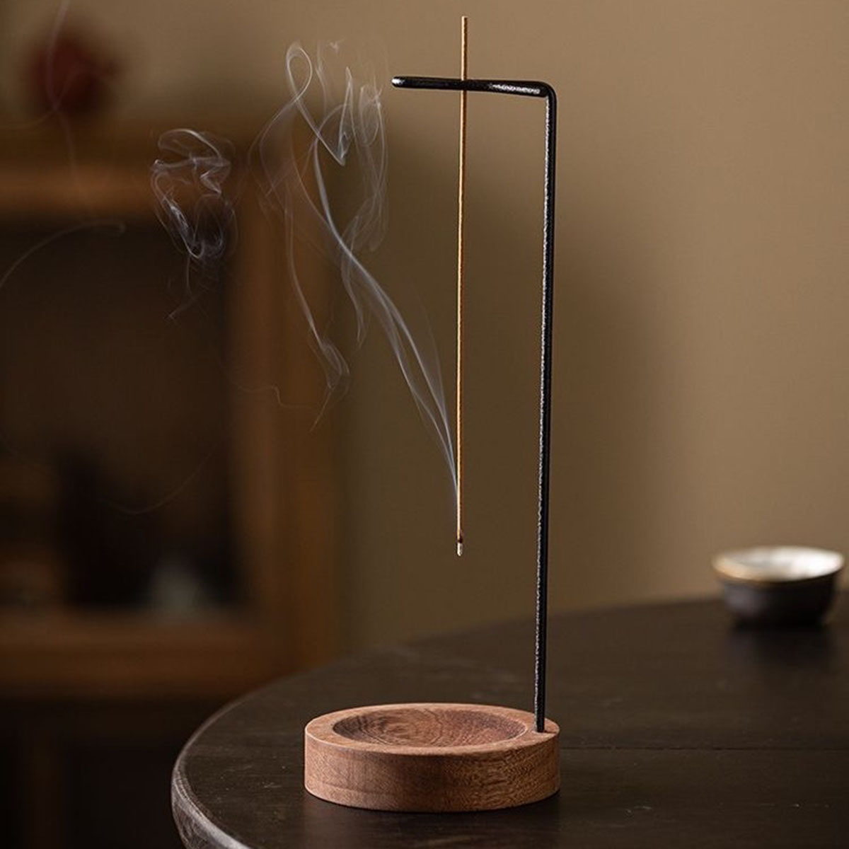 Home Fragrance Incense Sticks - Kreativer umgedrehter Räucherstäbchenhalter aus Holz, runde