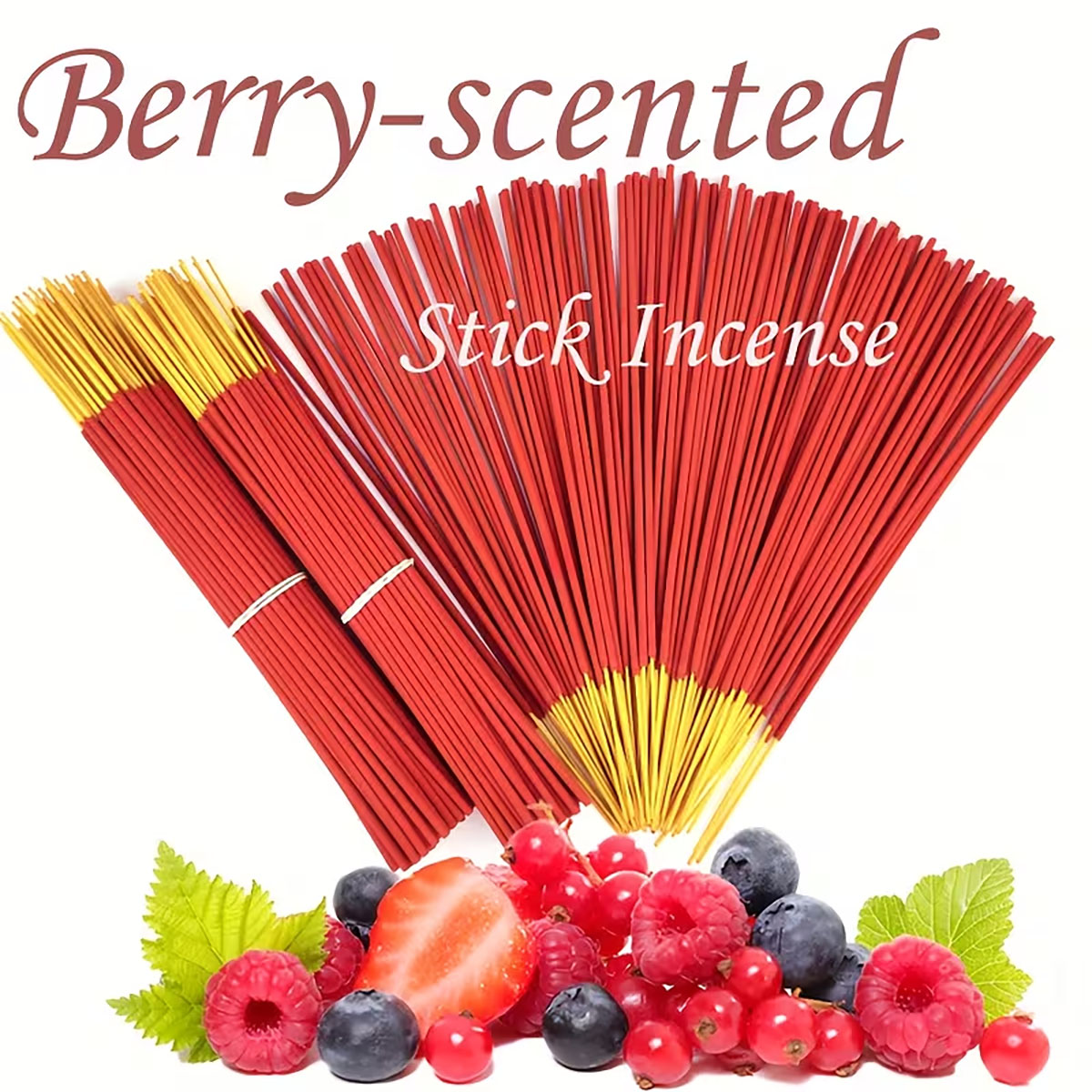 Quality Home Fragrance - Wilde Erdbeer-Räucherstäbchen – 25. 5 cm