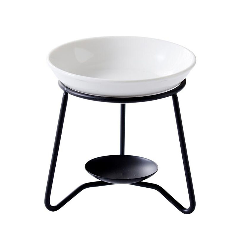 Home Fragrance Oil Burner - Kreative Metall Rack Keramik Schüssel Aroma