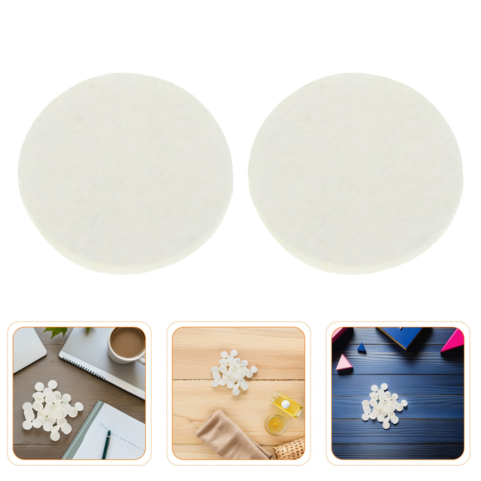 Diffuser Necklace Locket - 300 Stück Baumwollpads für Ätherische Öle