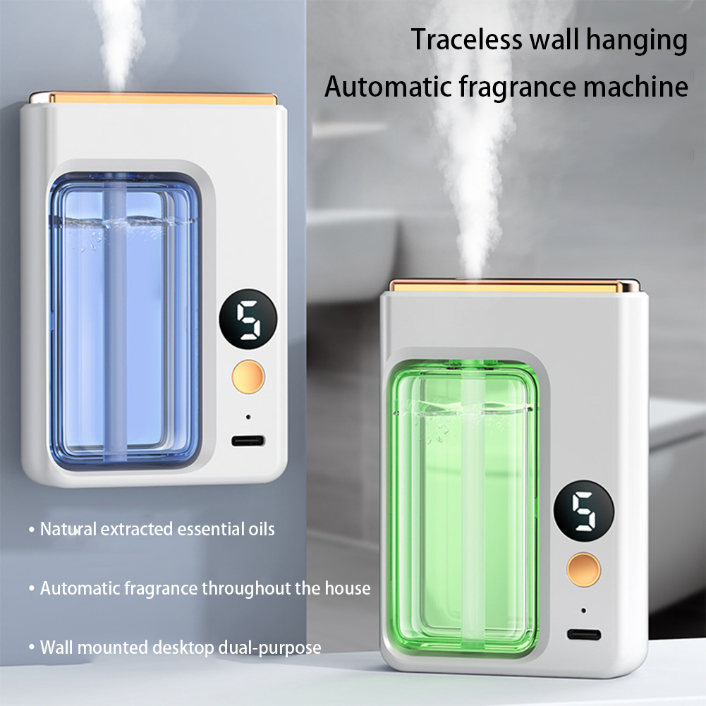 Fragrance In Home - Aromatherapie-Diffusor, kabellos, wandmontiert, tragbarer Aromatherapie-Diffusor, automatischer