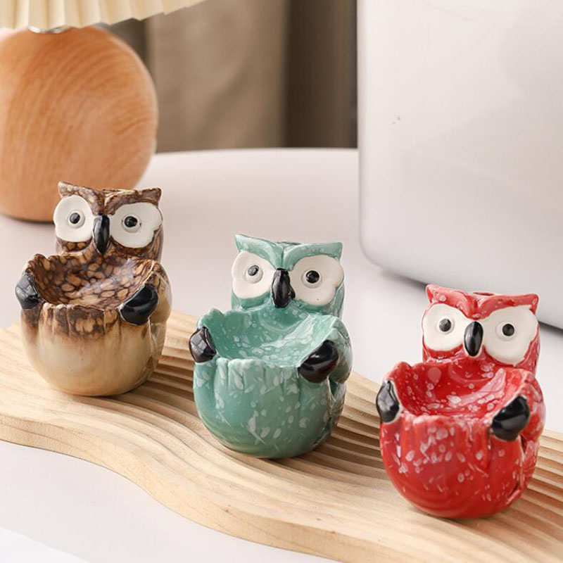 Home Fragrance Oil Burner - Keramik Hohl Eule Aromatherapie Brenner Ätherisches