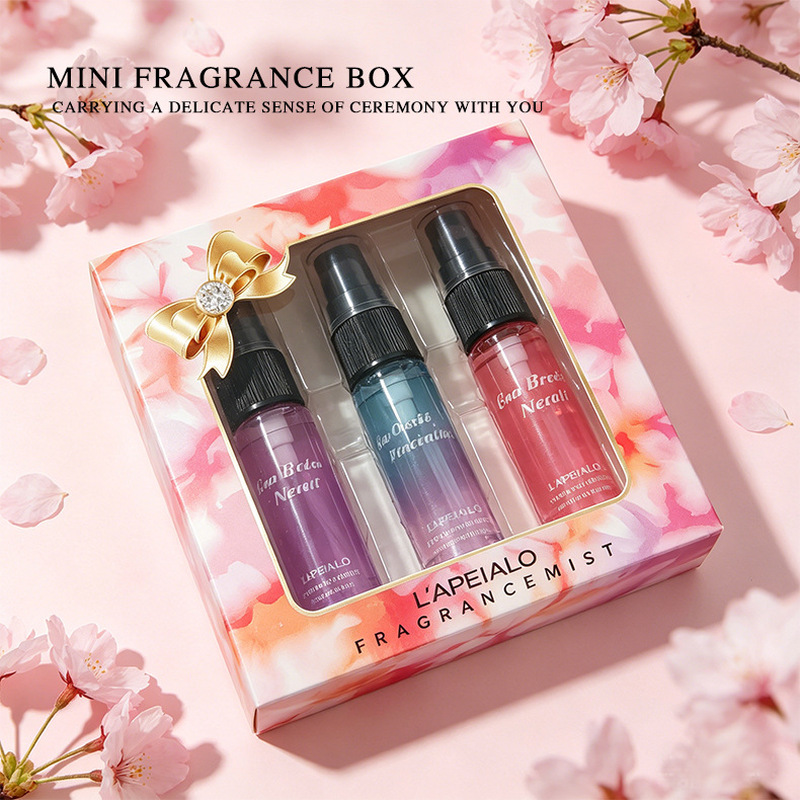 Fragrance In Home - Mini-Raumduft-Geschenkbox mit 3 Stück, tragbarer Lufterfrischer-Spray