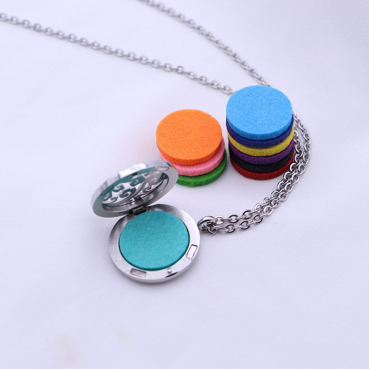 Diffuser Necklace Locket - Aromatherapie Ätherisches Öl Anhänger Diffusor Halskette
