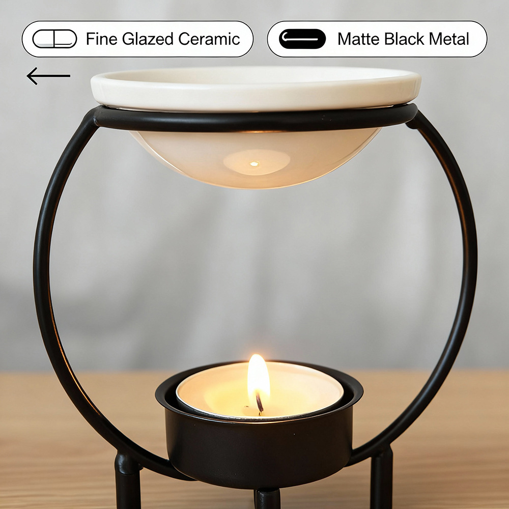 Kreativer Eisen-Aromakerzenhal – Home Fragrance Oil Burner Bewertung und Preis